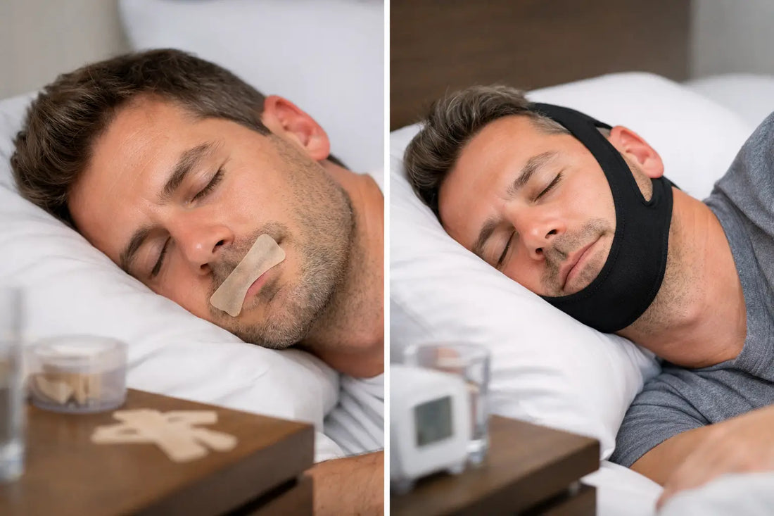 Sleep strips ou mentonnière sommeil ?